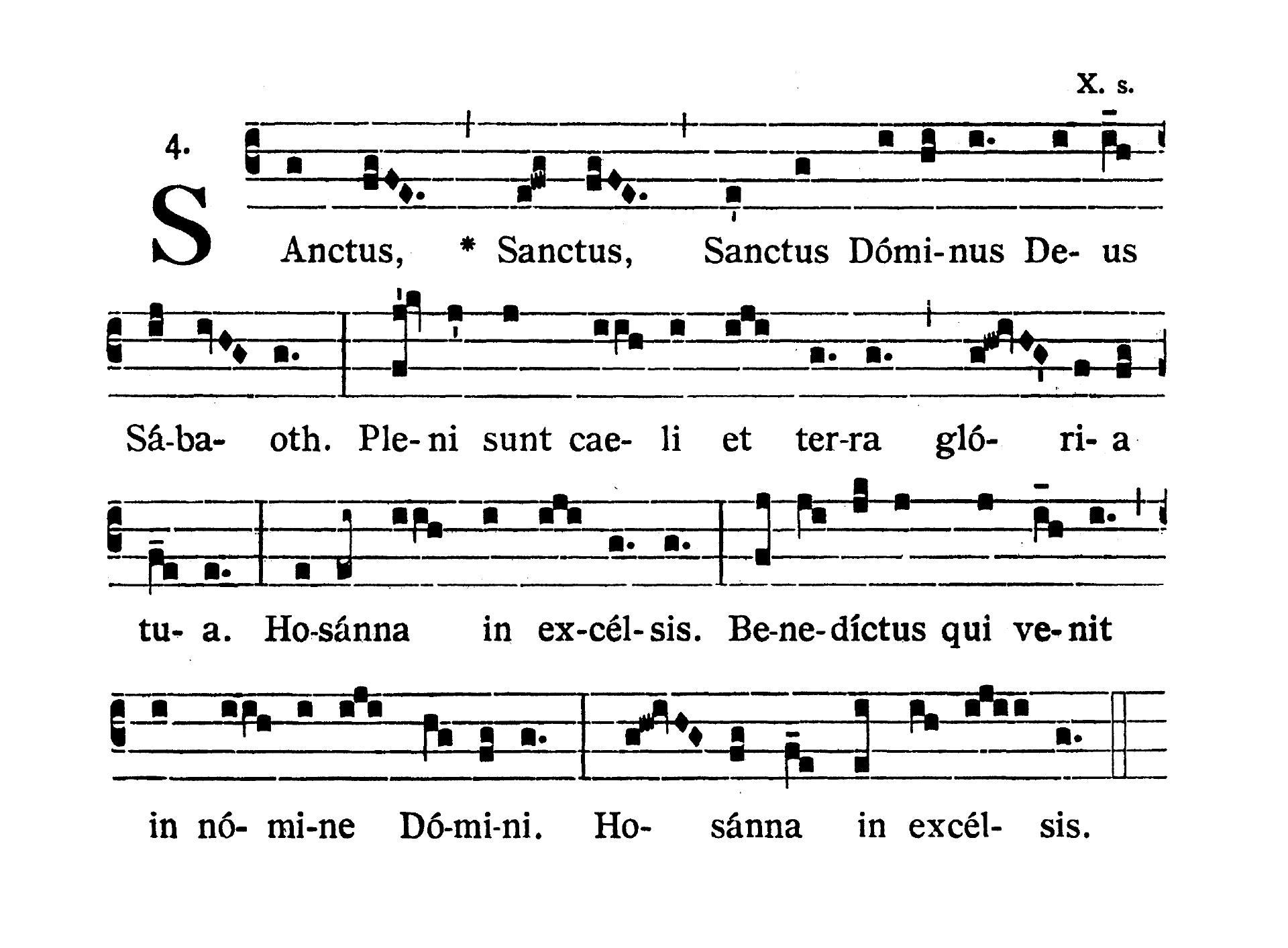 Missa I (Lux et Origo) - Sanctus