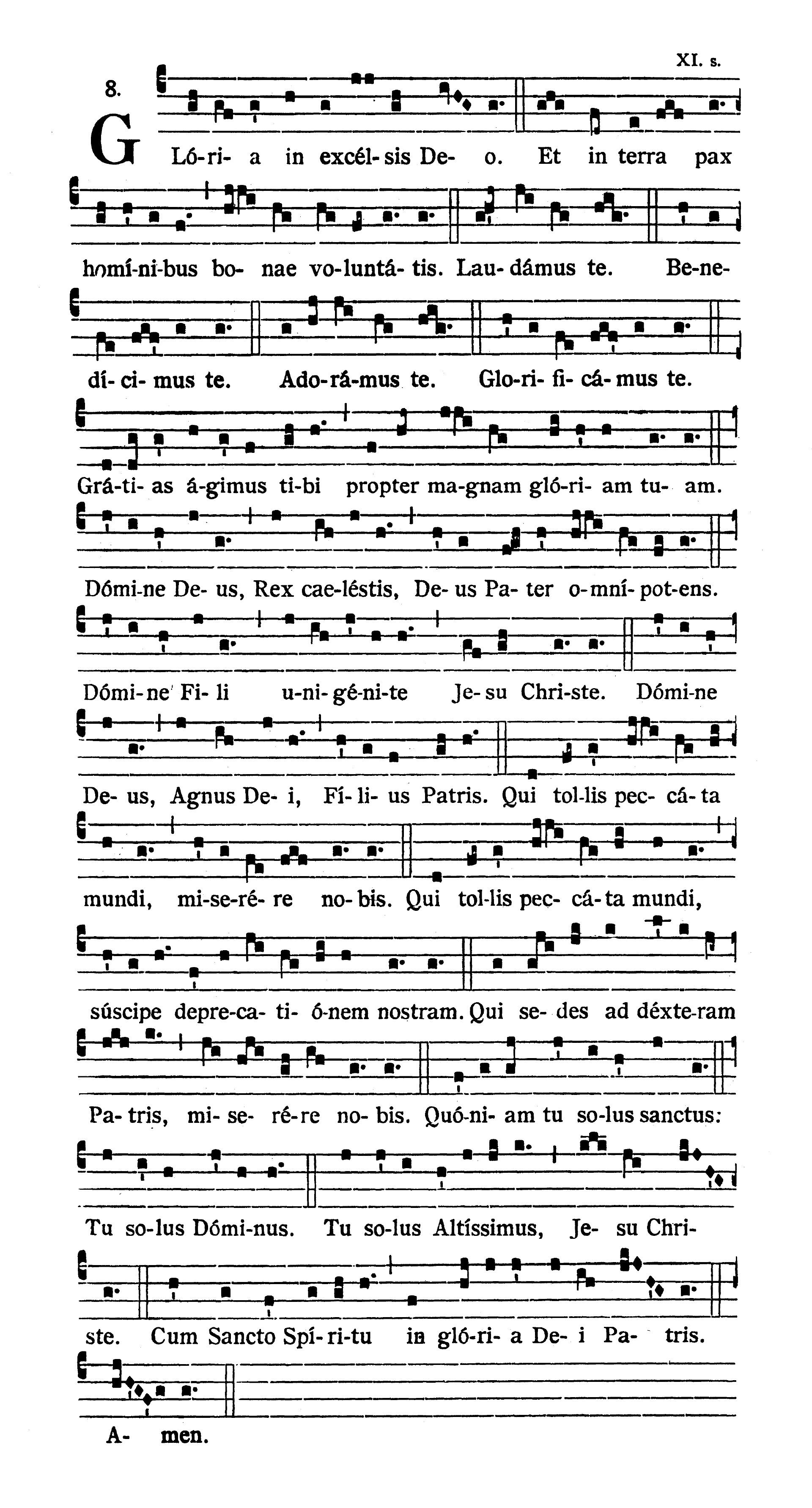 Missa III (Kyrie Deus sempiterne) - Gloria