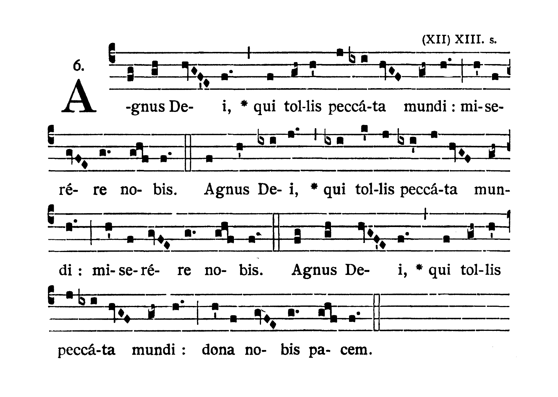 Missa IV (Cunctipotens Genitor Deus) - Agnus Dei