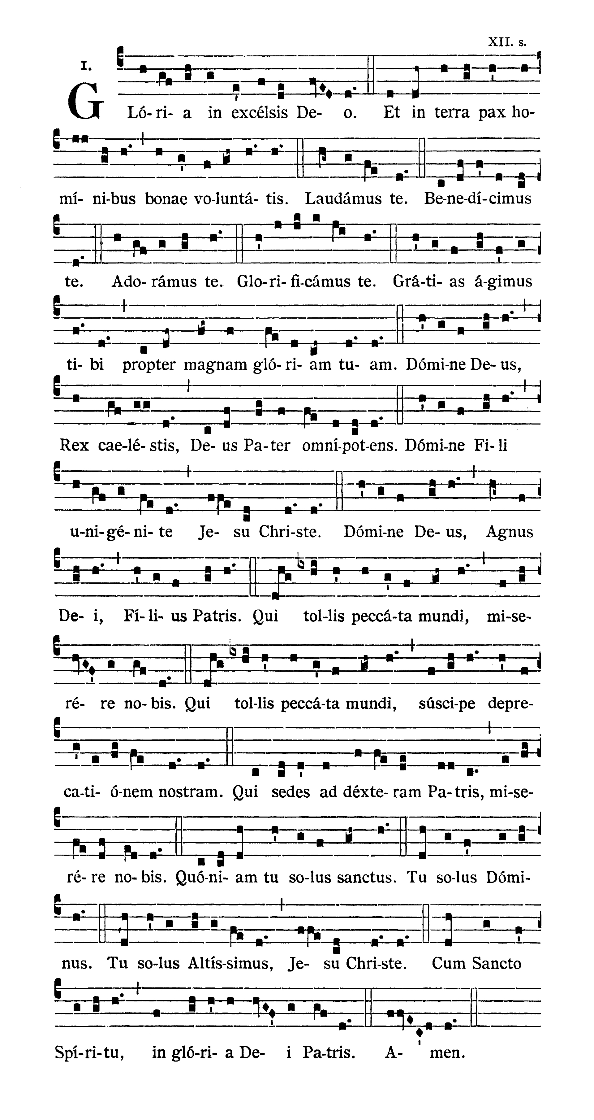 Missa XIII (Stelliferi Conditor orbis) - Gloria