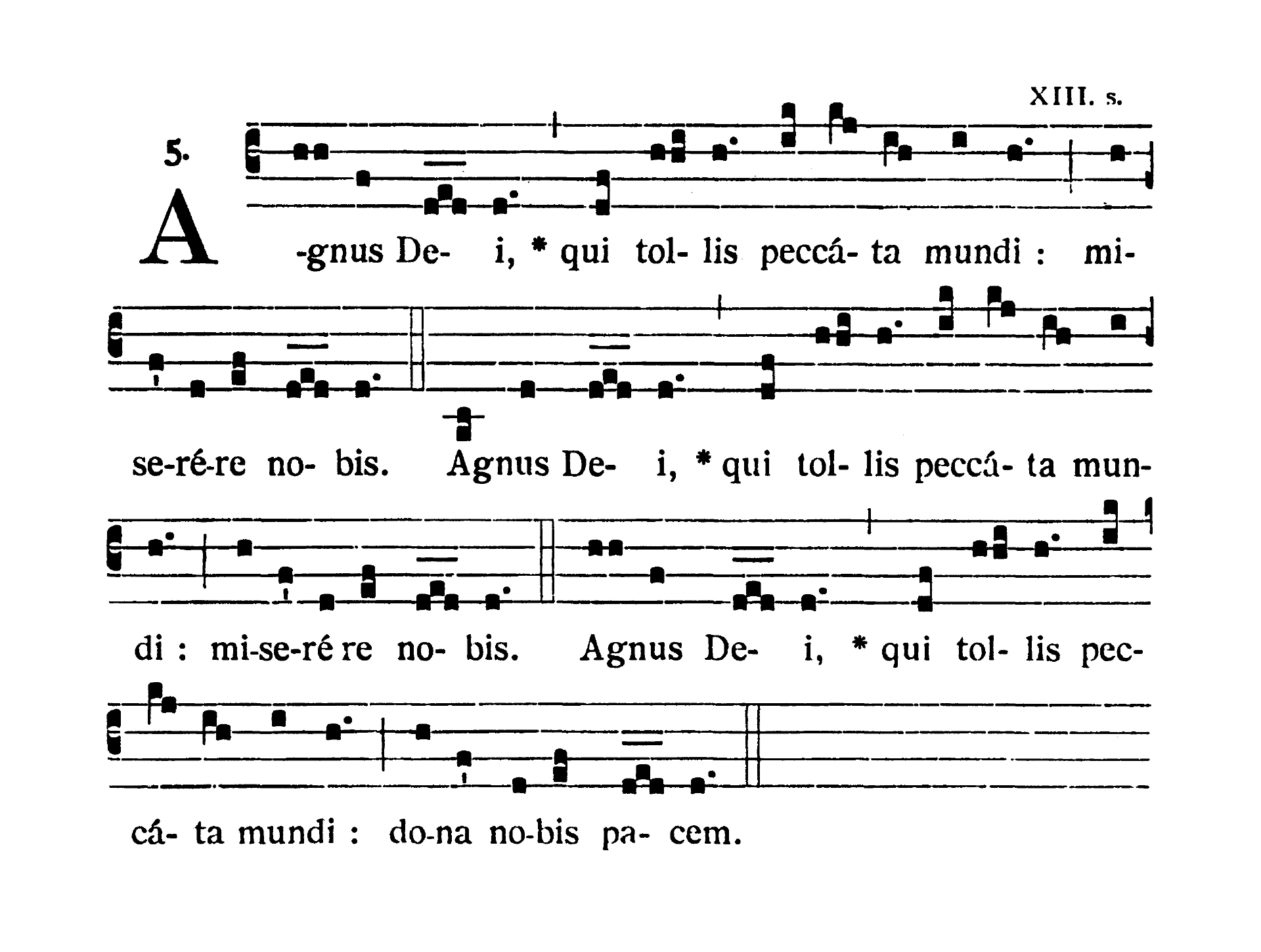 Missa XVII - Agnus Dei