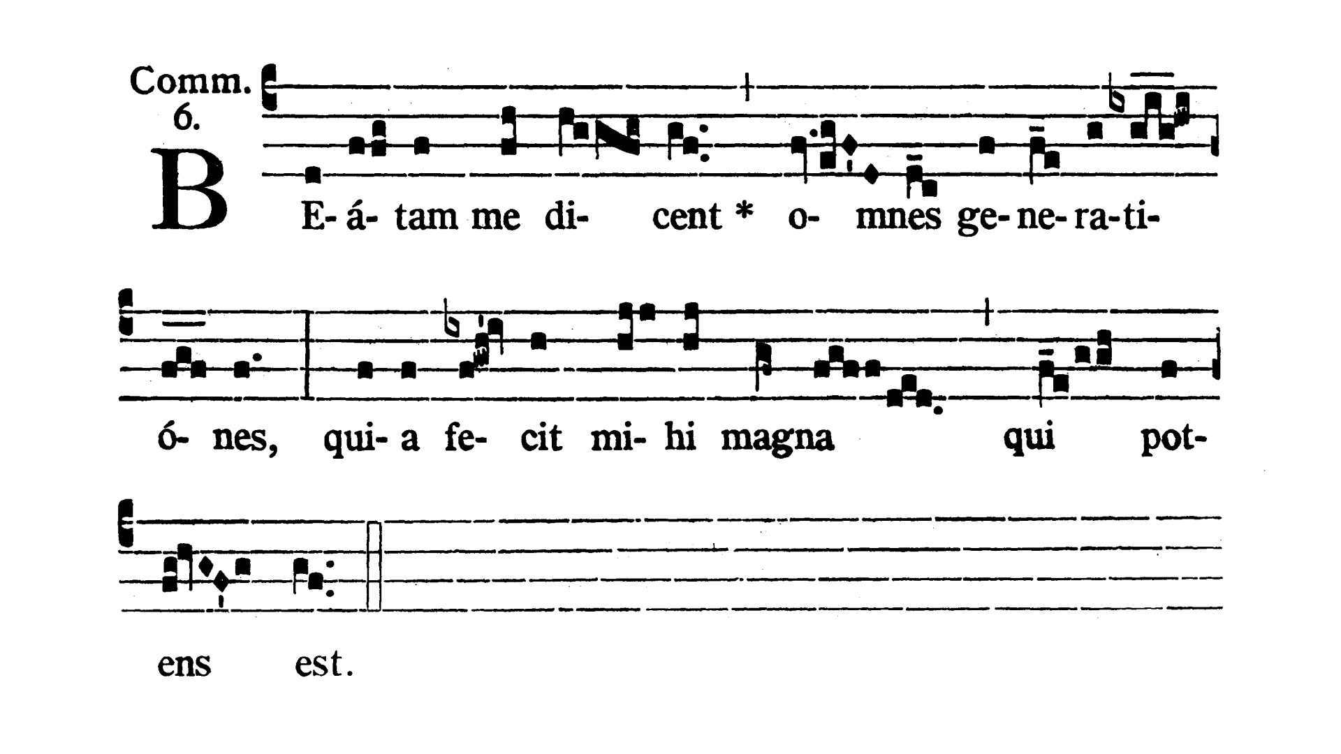 In Assumptione Beatae Mariae Virginis - Communio (Beatam medicent)