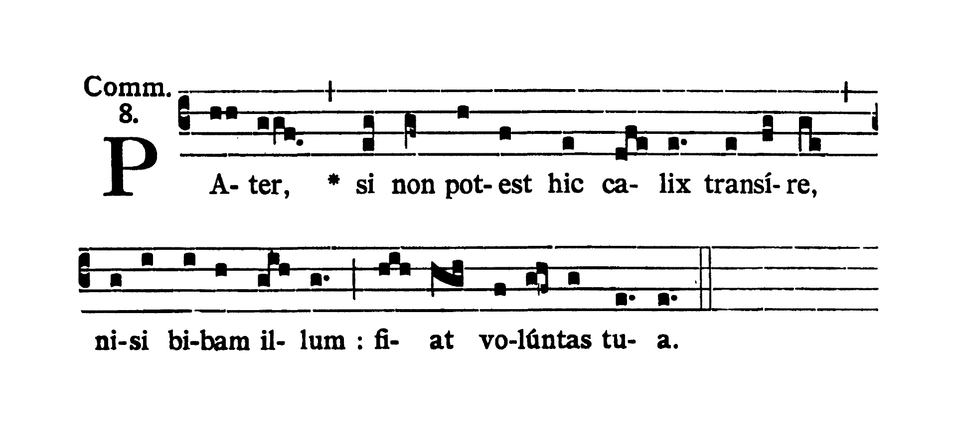 Dominica II in Passionis seu in Palmis - Communio (Pater si non potest)