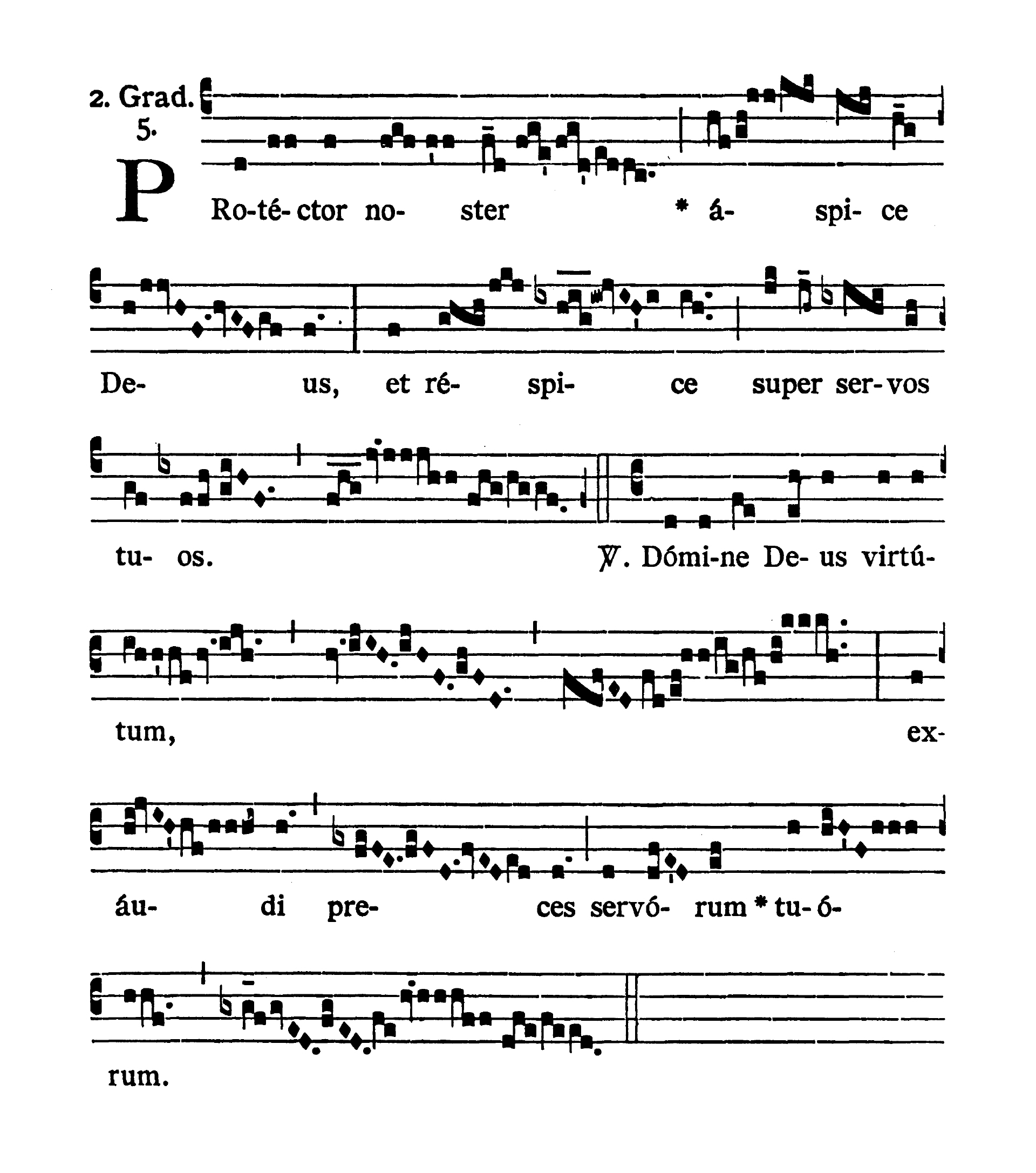 Sabbato Quatuor Temporum Quadragesimae - Graduale (Protector noster)