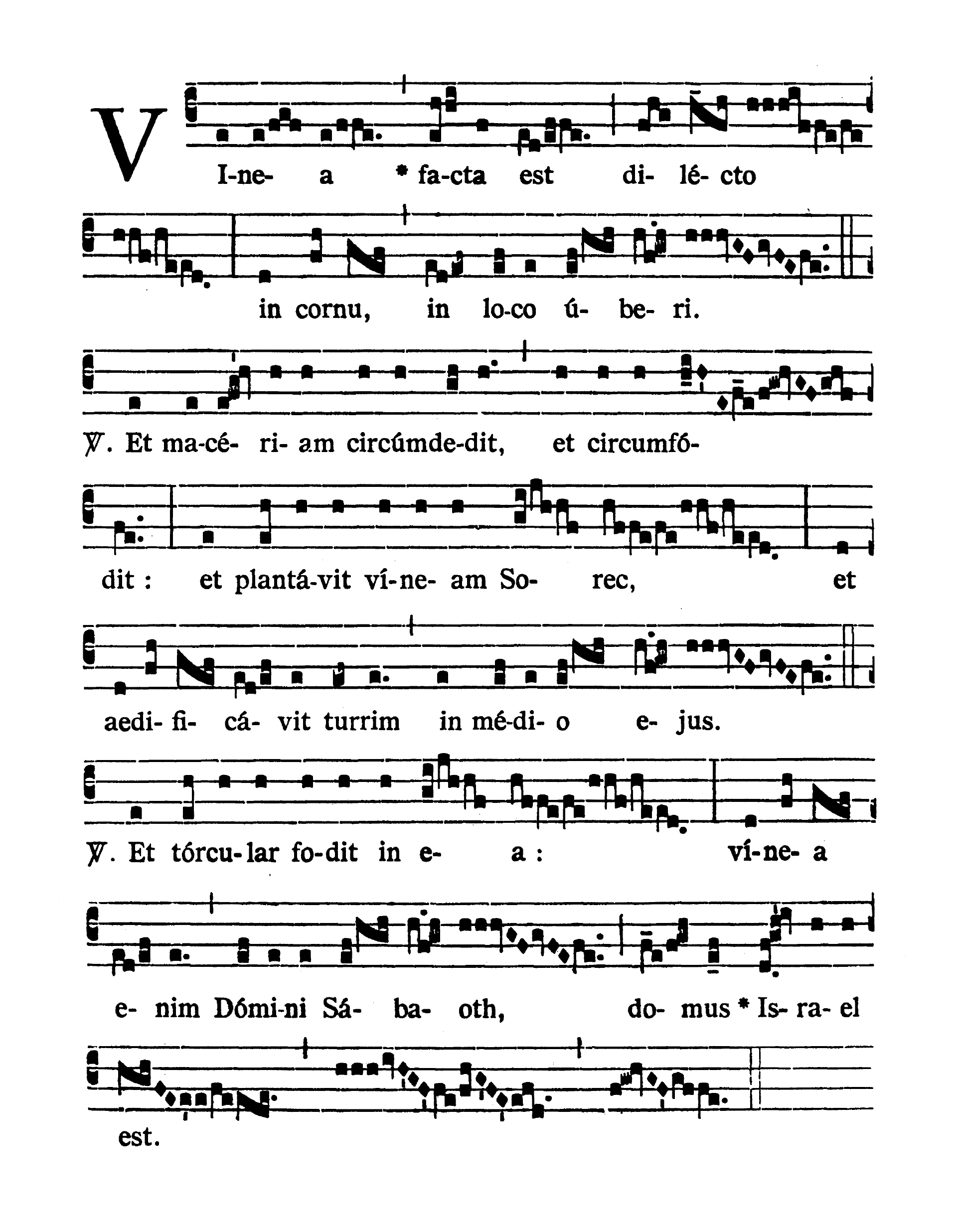 Ad Vigiliam Paschalem in Nocte Santa - Canticum post lectionem (Vinea facta est)