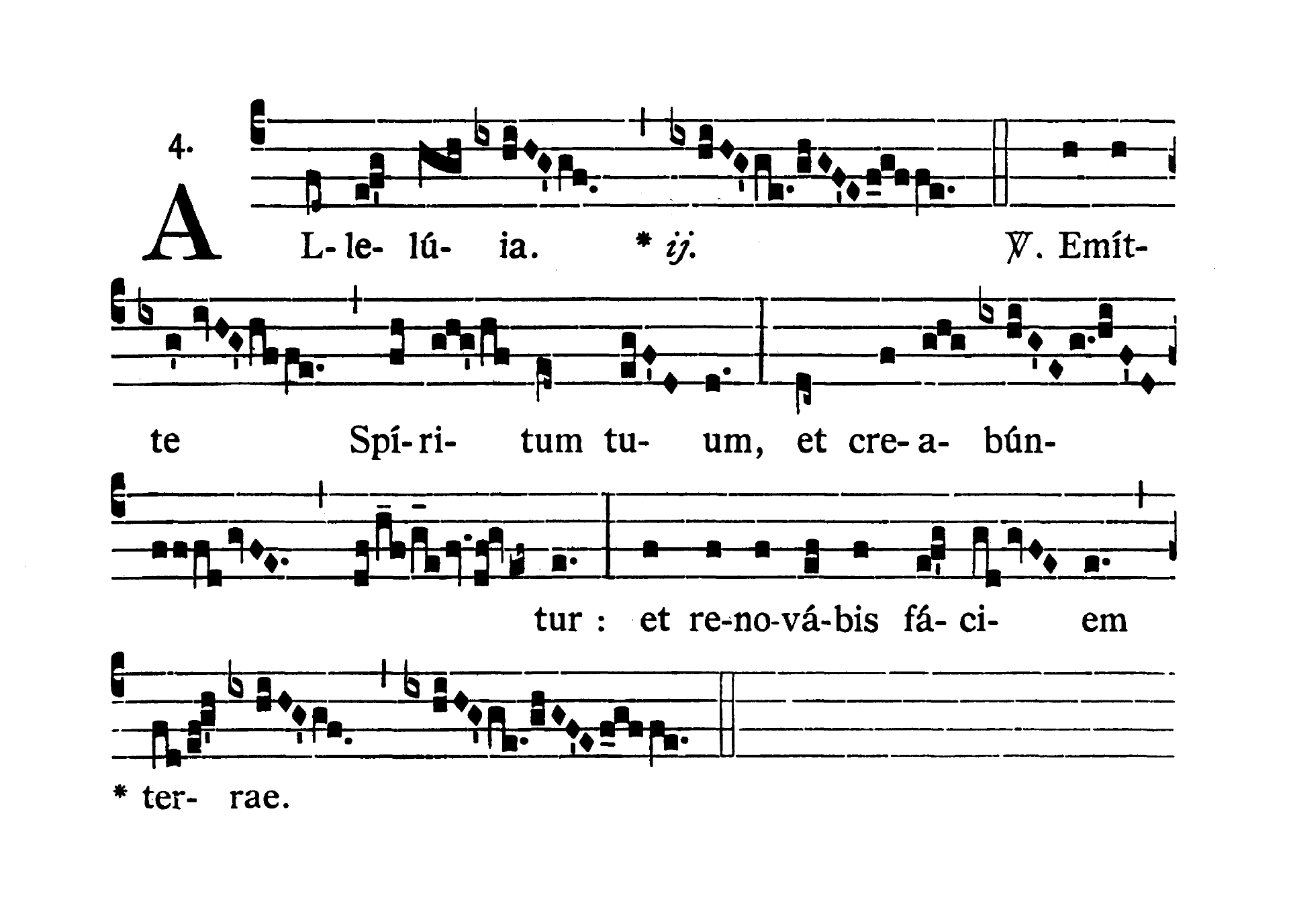Dominica Pentecostes - Alleluia prima (Emitte Spiritum Tuum)