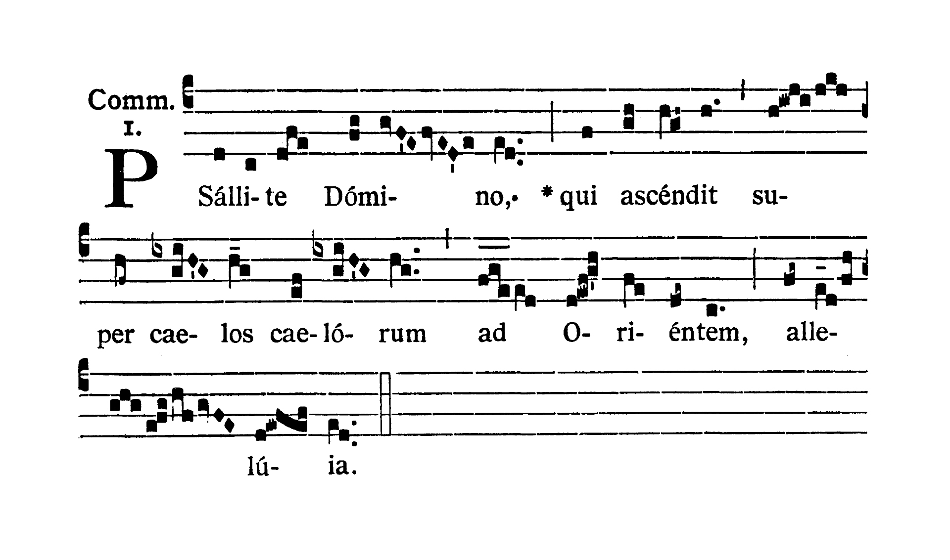 In Ascensione Domini - Communio (Psallite Domino)