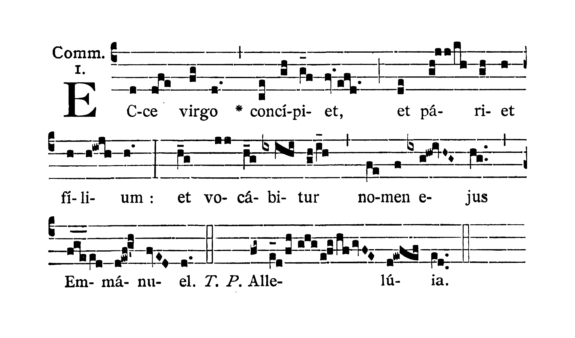 Feria IV Quatuor Temporum Adventus - Communio (Ecce Virgo concipiet)