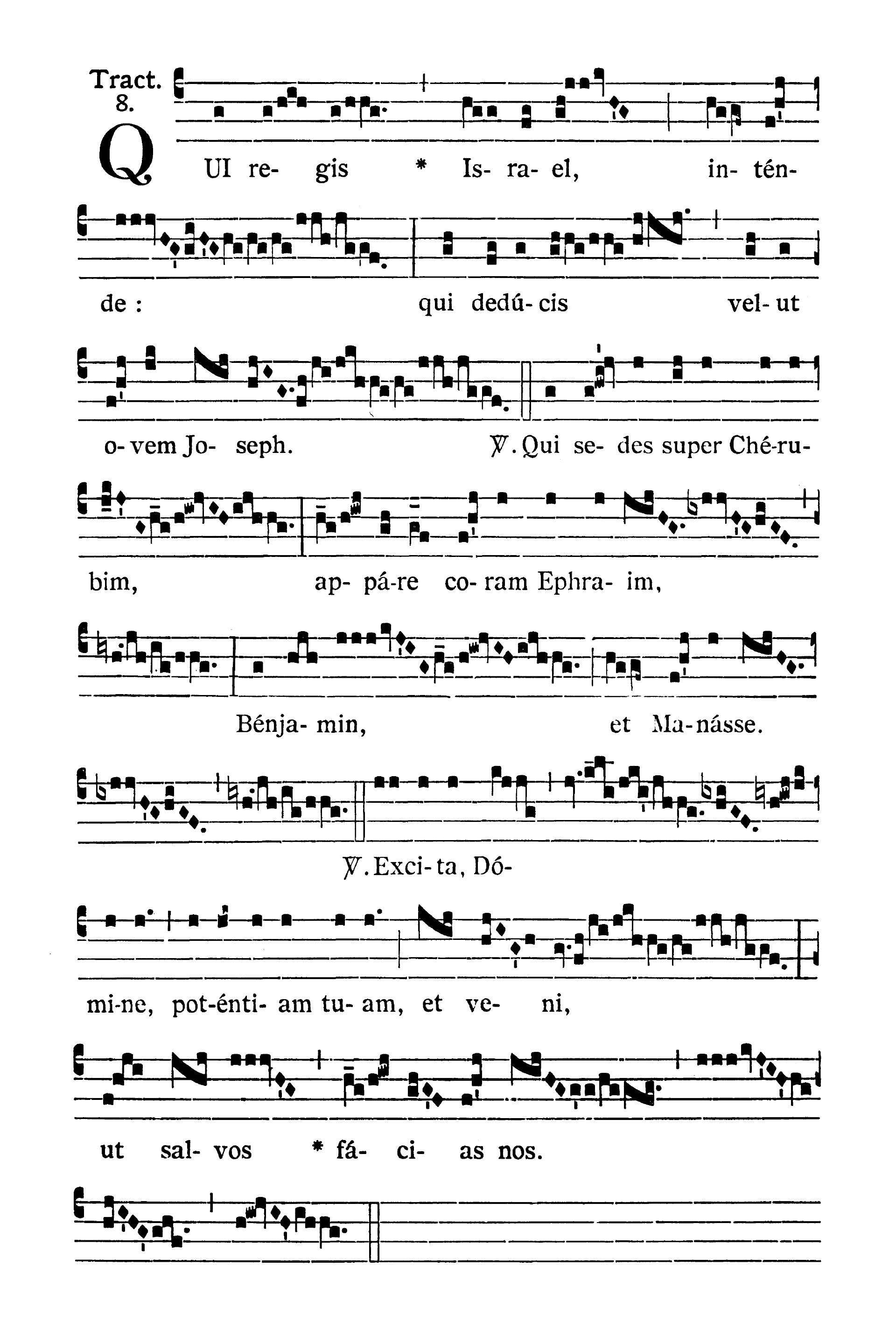 Sabbato Quatuor Temporum Adventus (sobota suchych dni Adwentu) - Tractus (Qui regis Israel)
