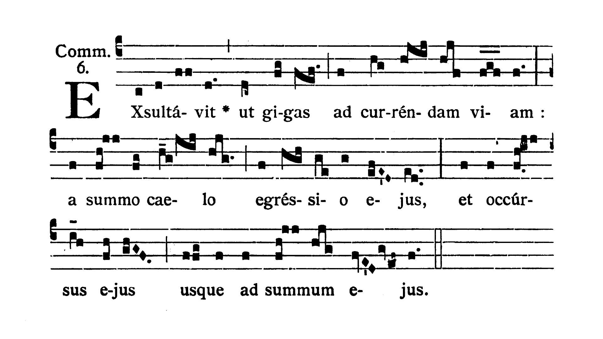 Sabbato Quatuor Temporum Adventus - Communio (Exsultavit)
