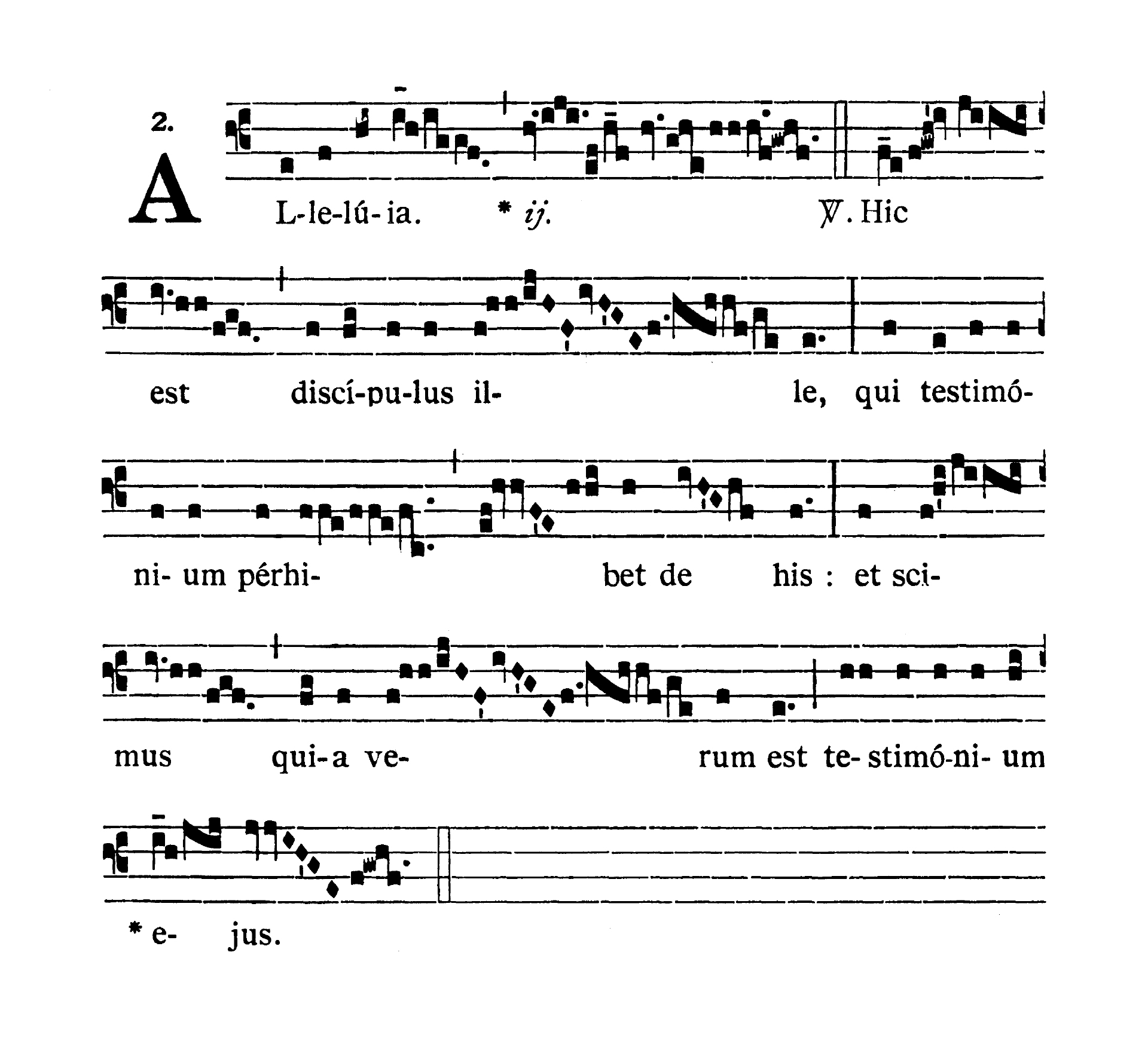 Sancti Joannis Apostoli et Evangelistae (Świętego Jana Apostoła i Ewangelisty) - Alleluia (Hic est discipulus)
