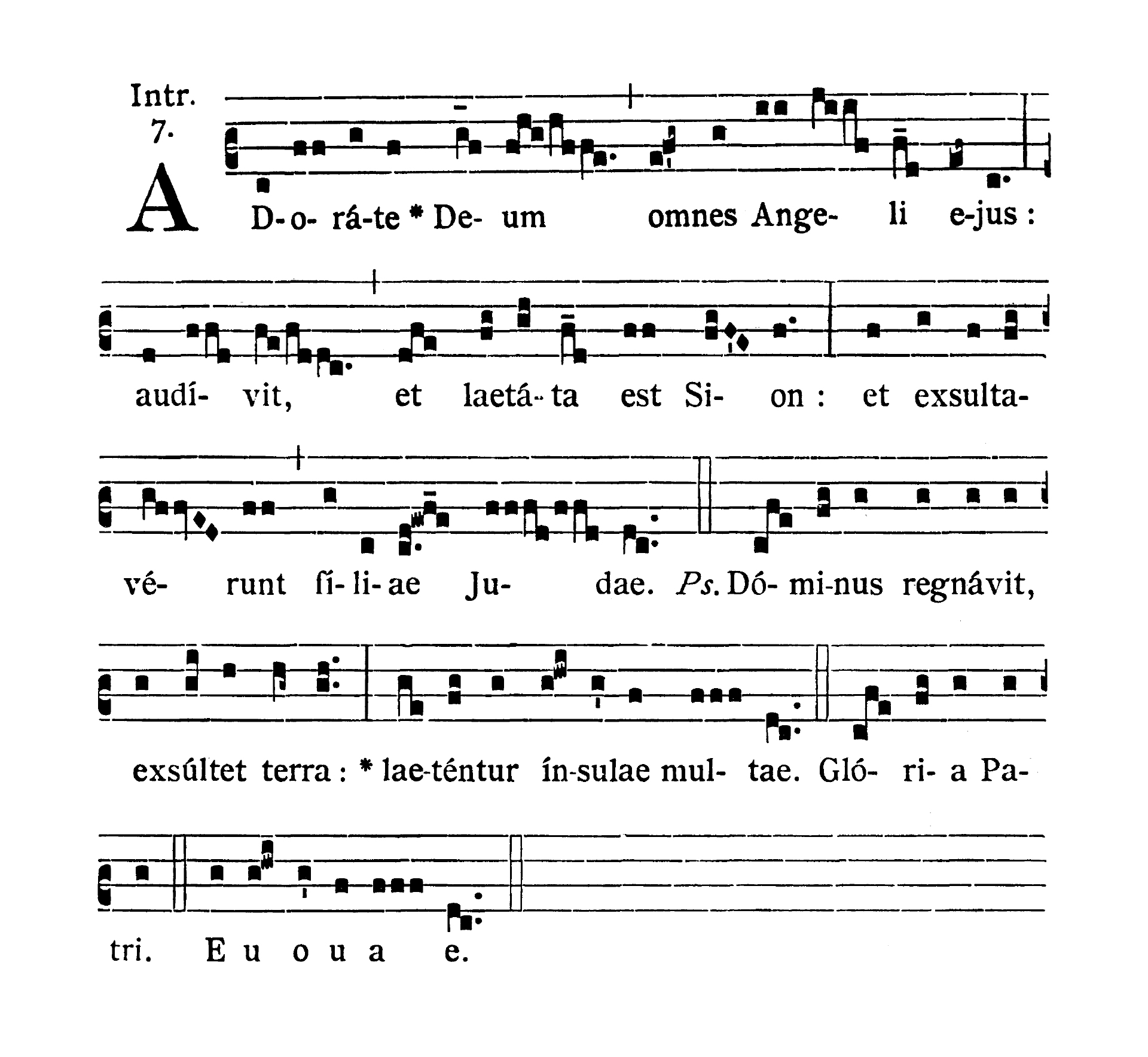 Dominica III post Epiphaniam - Introitus (Adorate Deum)