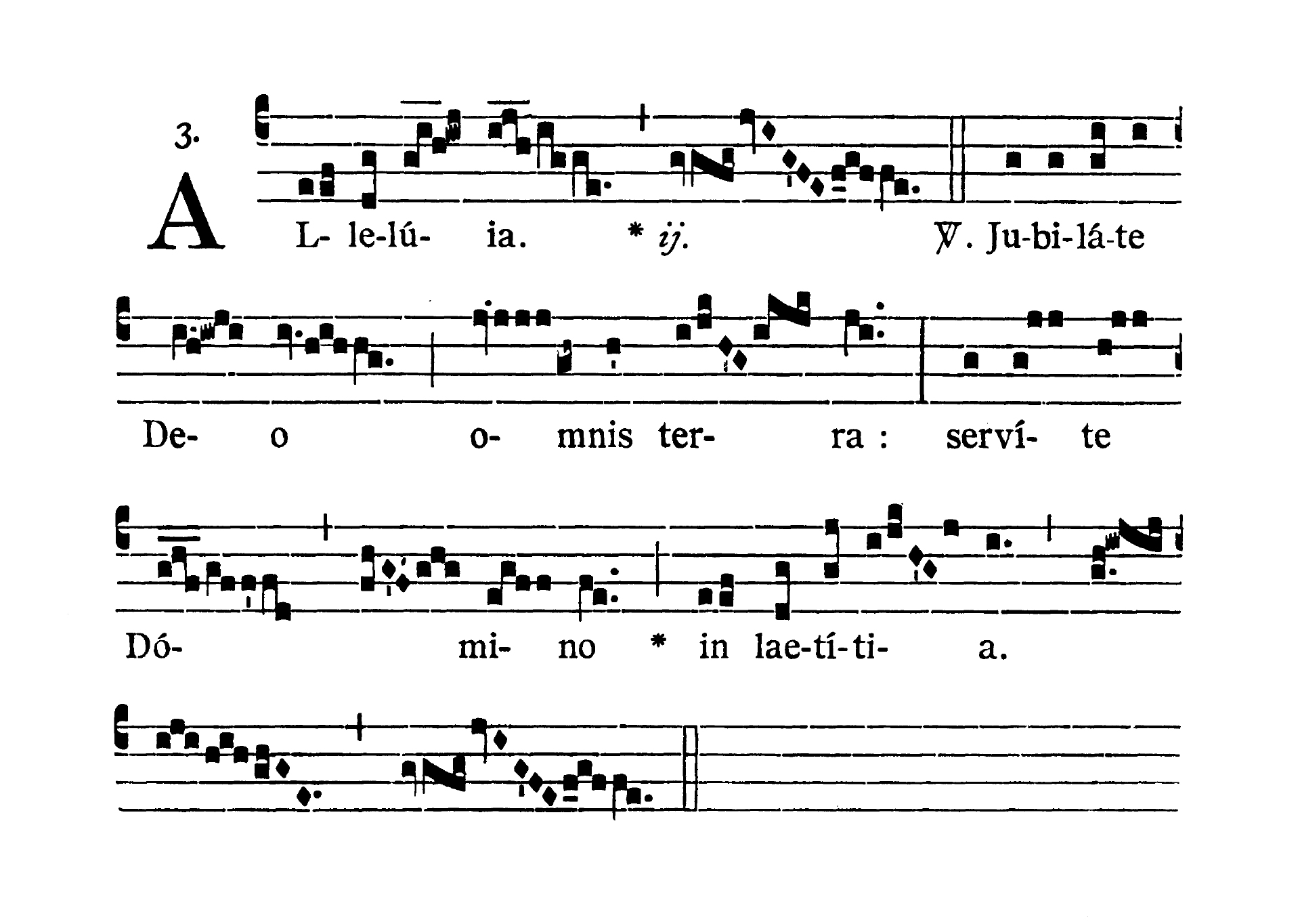 Missa Dominicae I post Epiphaniam (Msza I Niedzieli po Objawieniu Pańskim) - Alleluia (Jubilate Deo)