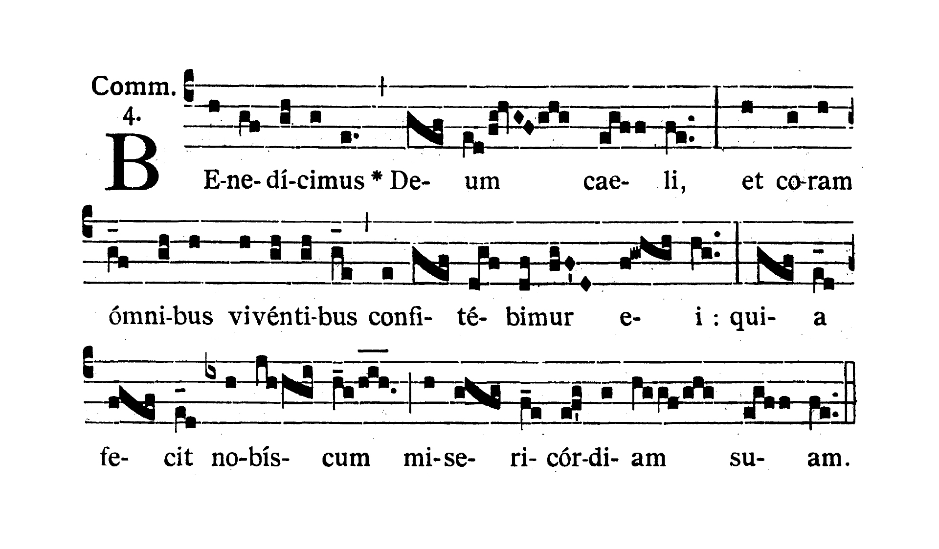 In festo Sanctissimi Trinitatis - Communio (Benedicimus Deum)