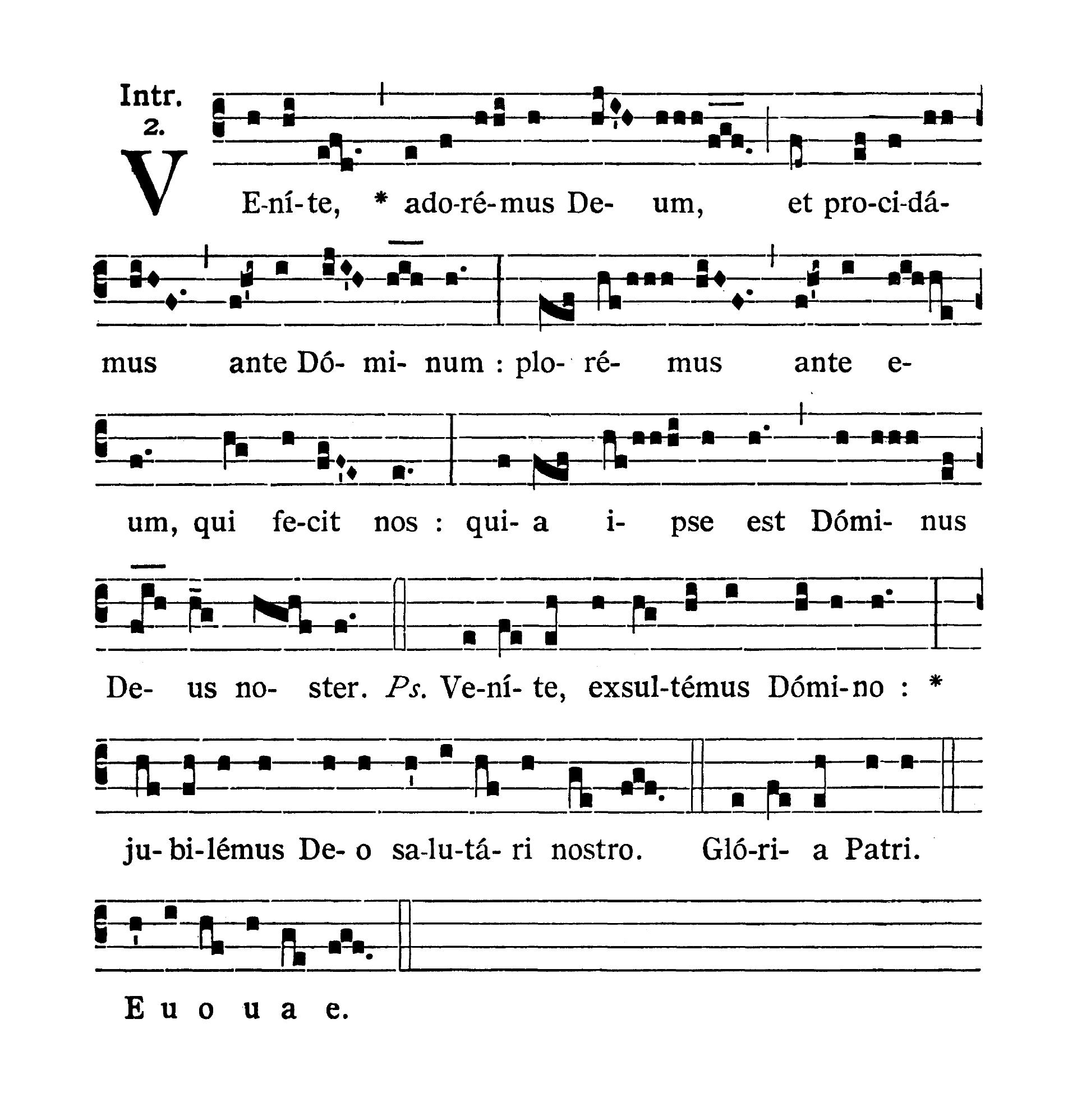 Sabbato Quatuor Temporum Septembris (Sobota suchych dni wrześniowych) - Introitus (Venite)
