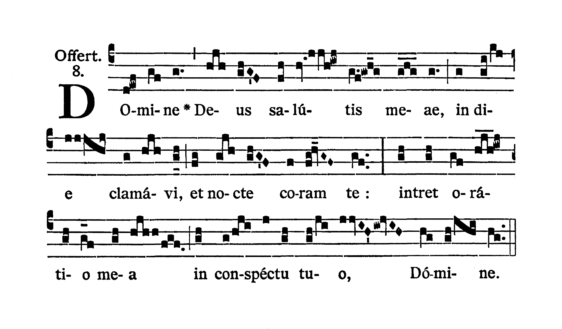 Sabbato Quatuor Temporum Septembris (Sobota suchych dni wrześniowych) - Offertorium (Domine Deus)