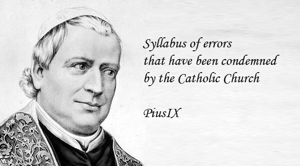 Pius IX - Syllabus of errors