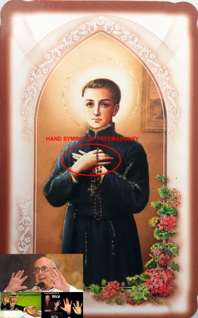 Saint Stanisław Kostka - masonic picture