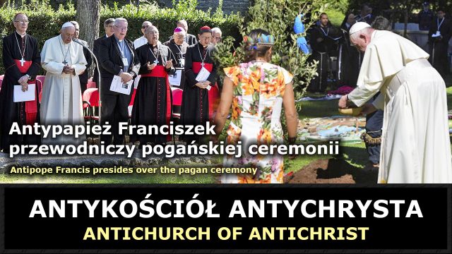 Antipope Francis presides over the pagan ceremony